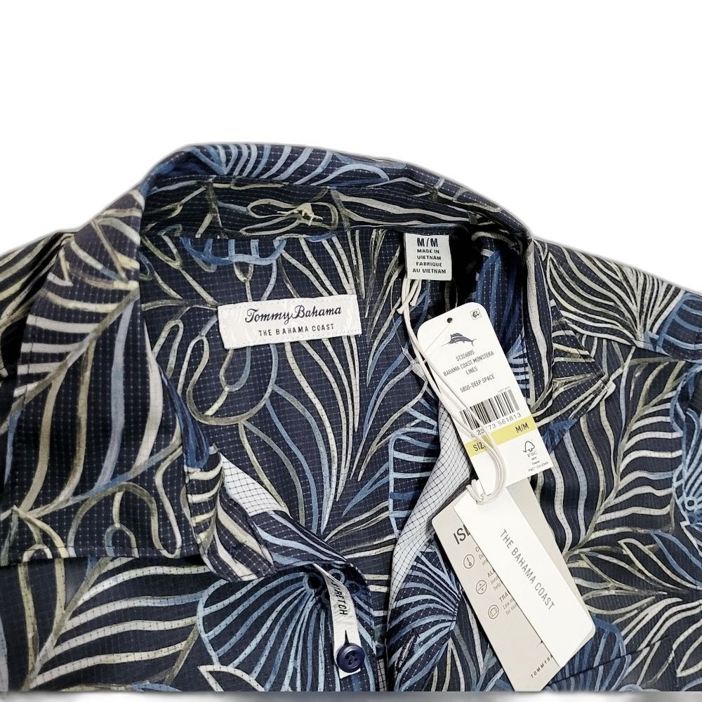 NWT Tommy Bahama Shirt Mens M Silk Camp Shirt Resort Vacation - Picture 3 of 7